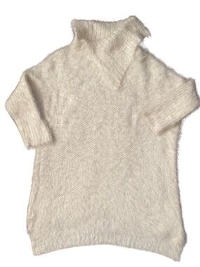 Nine West Vintage America Cream Short-Sleeve Turtleneck Sweater Size XS